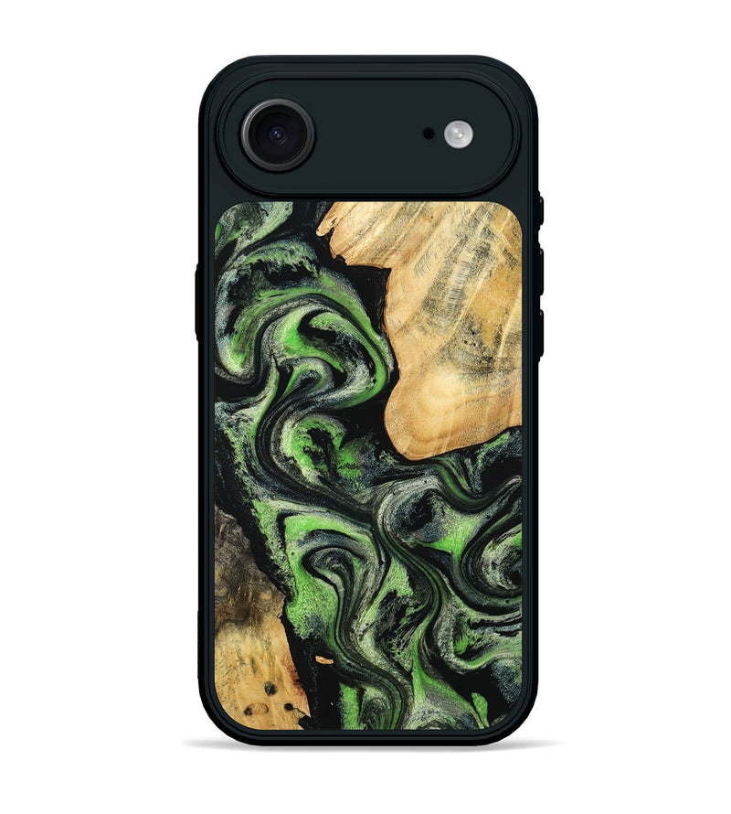 iPhone 17 Air Wood Phone Case - Emilee (Green, 802362)