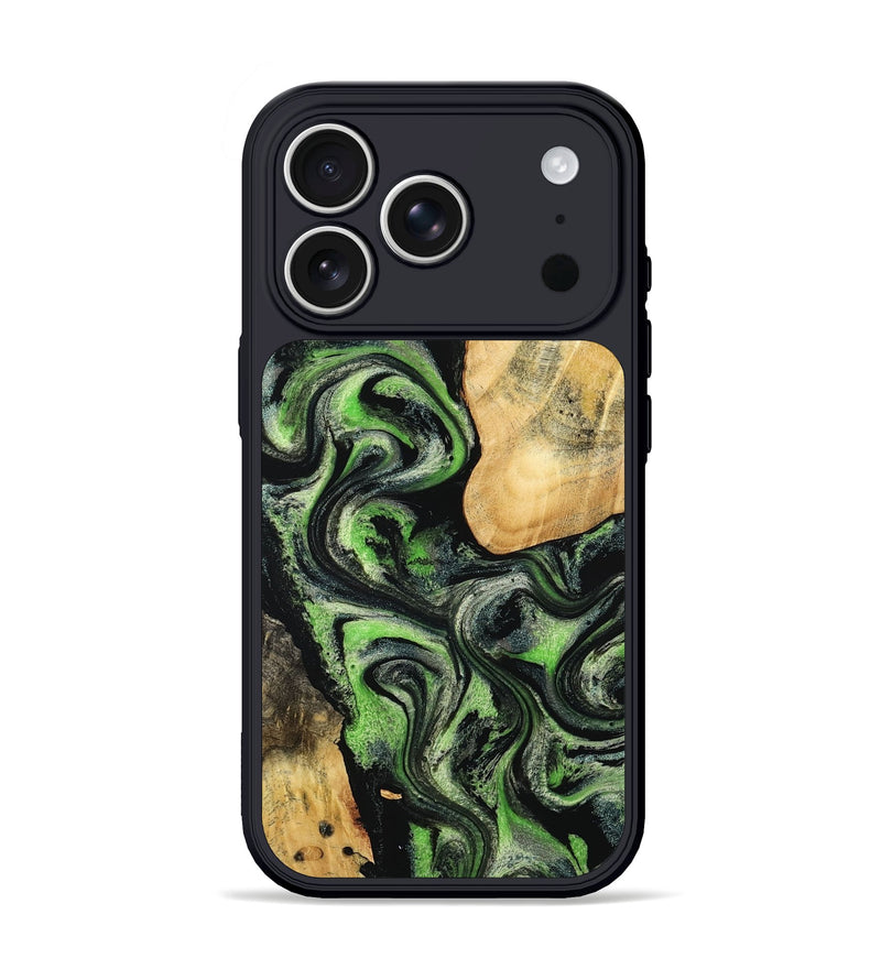 iPhone 17 Pro Wood Phone Case - Emilee (Green, 802362)
