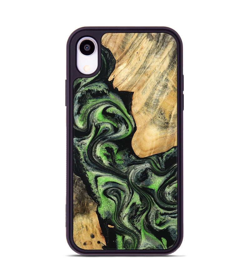 iPhone Xr Wood Phone Case - Emilee (Green, 802362)