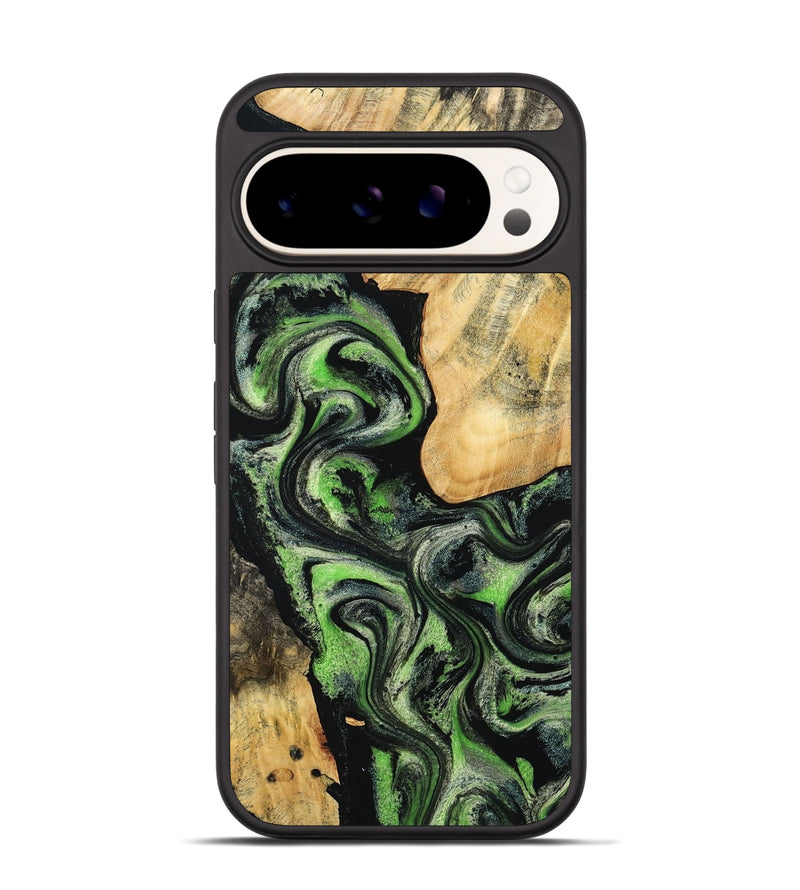 Pixel 9 Wood Phone Case - Emilee (Green, 802362)