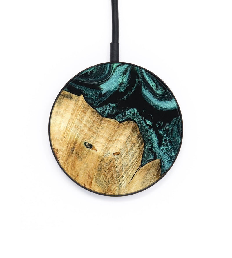 Circle Wood Wireless Charger - Novalee (Green, 802363)