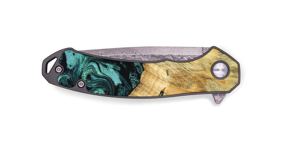 EDC Wood Pocket Knife - Novalee (Green, 802363)