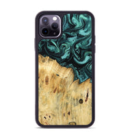 iPhone 11 Pro Max Wood Phone Case - Novalee (Green, 802363)