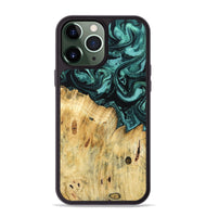 iPhone 13 Pro Max Wood Phone Case - Novalee (Green, 802363)