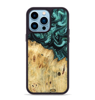 iPhone 14 Pro Max Wood Phone Case - Novalee (Green, 802363)