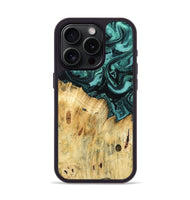 iPhone 15 Pro Wood Phone Case - Novalee (Green, 802363)