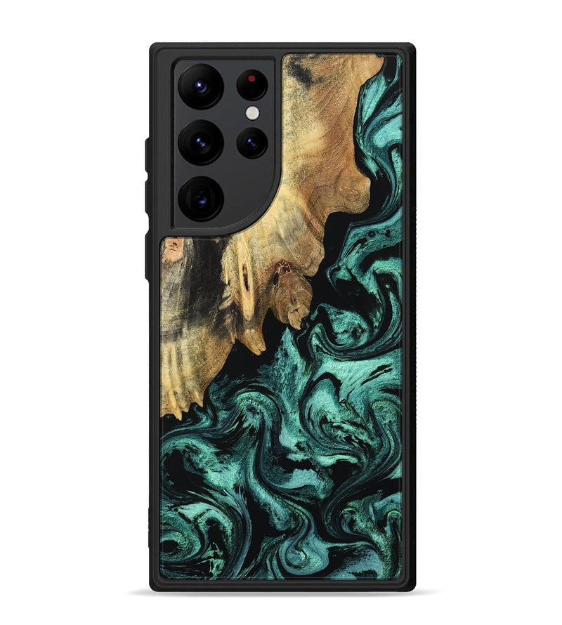Galaxy S22 Ultra Wood Phone Case - Dax (Ancient Olive, 802364)