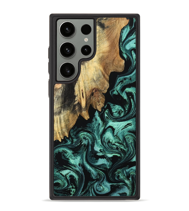 Galaxy S23 Ultra Wood Phone Case - Dax (Ancient Olive, 802364)