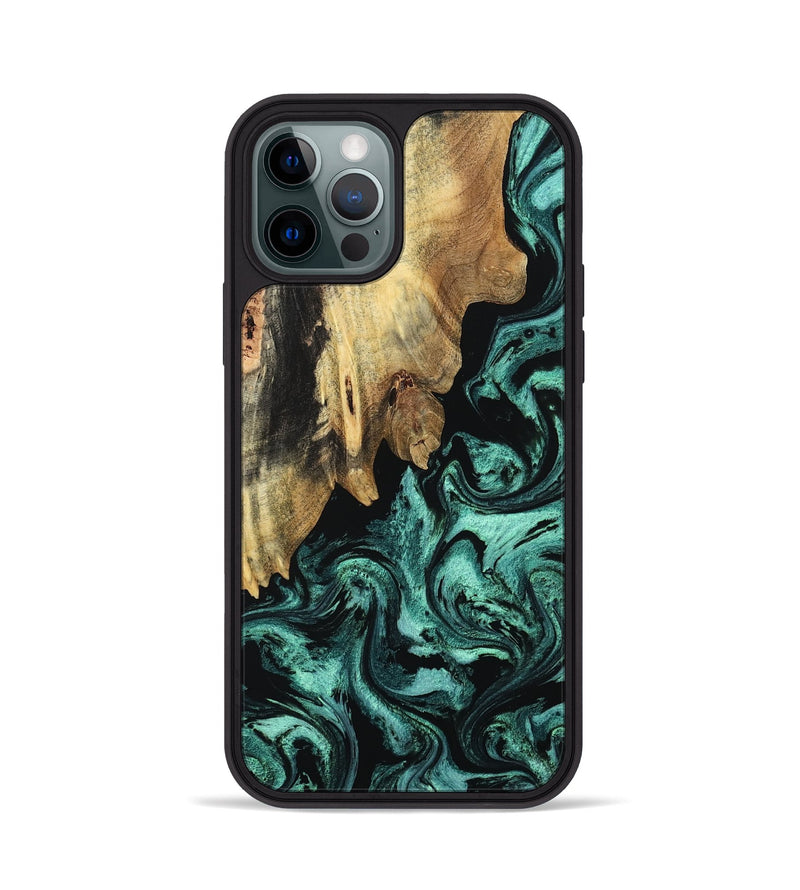 iPhone 12 Pro Wood Phone Case - Dax (Ancient Olive, 802364)