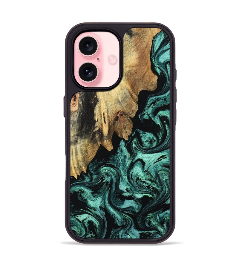 iPhone 16 Wood Phone Case - Dax (Ancient Olive, 802364)