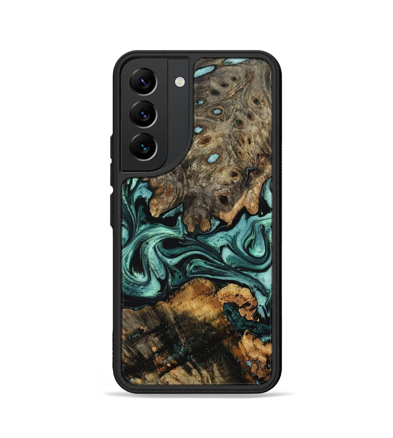 Galaxy S22 Wood Phone Case - Alia (Green, 802366)