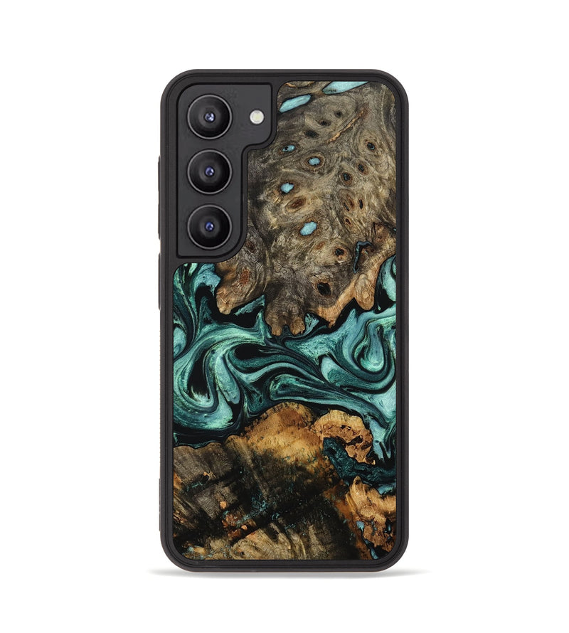 Galaxy S23 Wood Phone Case - Alia (Green, 802366)