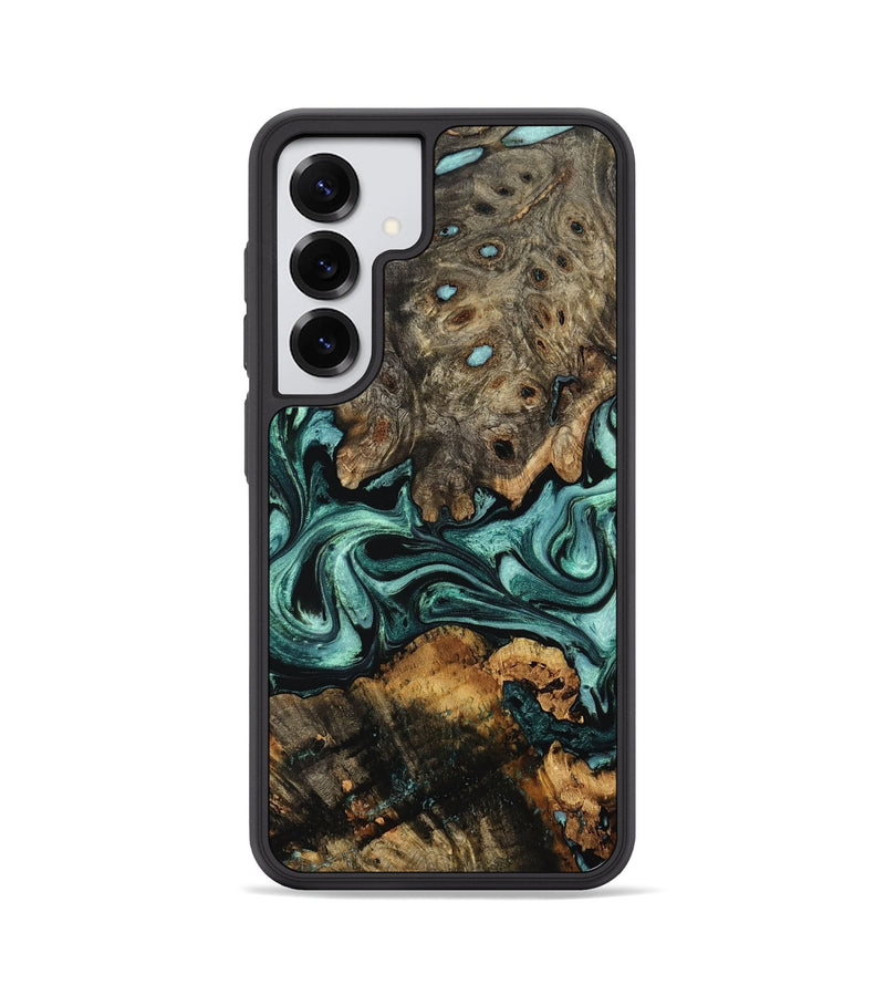 Galaxy S25 Wood Phone Case - Alia (Green, 802366)