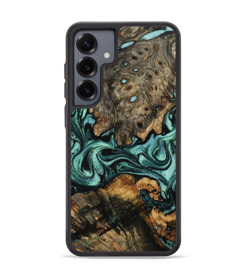 Galaxy S25 Plus Wood Phone Case - Alia (Green, 802366)