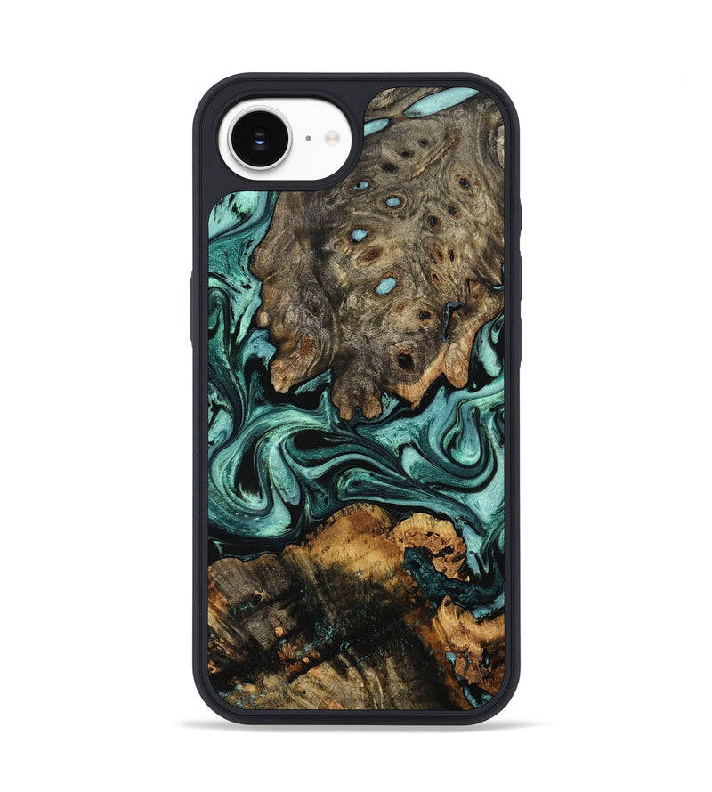 iPhone 16e Wood Phone Case - Alia (Green, 802366)