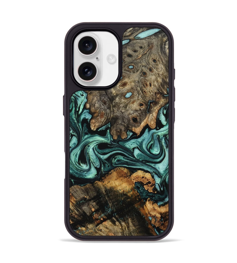 iPhone 17 Wood Phone Case - Alia (Green, 802366)