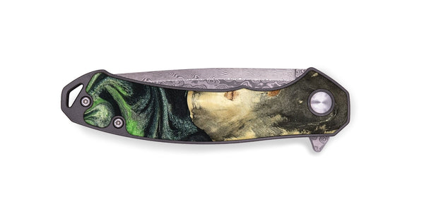 EDC Wood Pocket Knife - Emerie (Green, 802367)