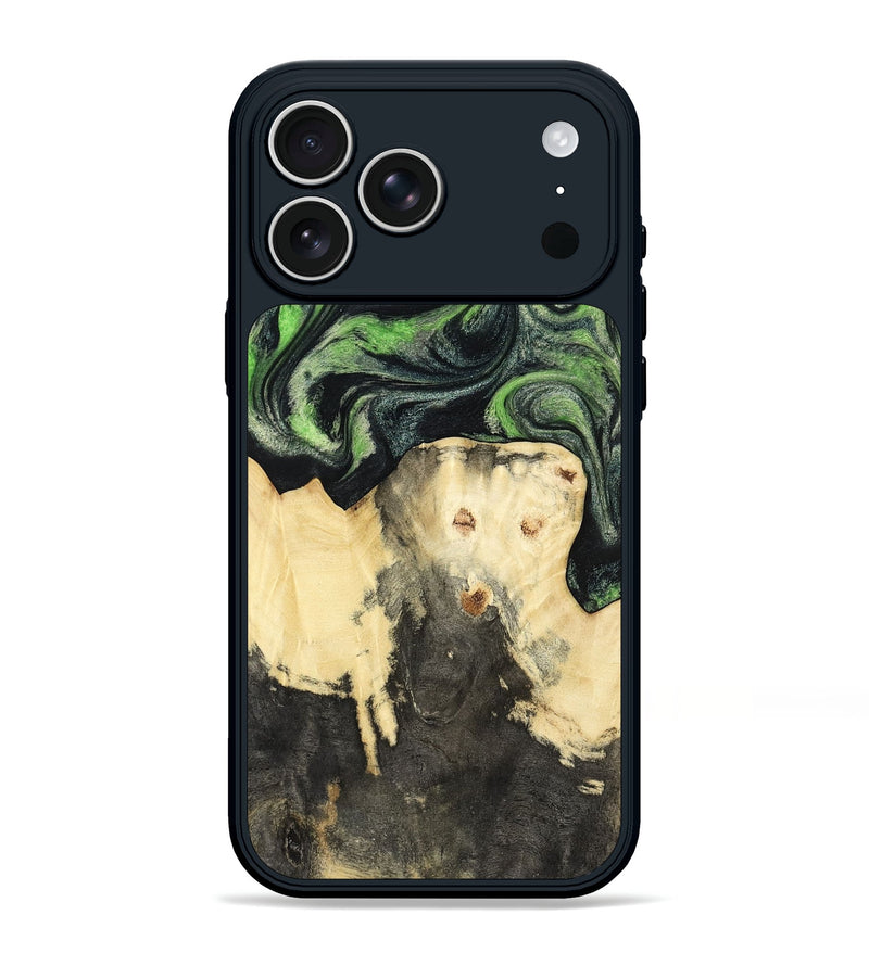 iPhone 17 Pro Max Wood Phone Case - Emerie (Green, 802367)