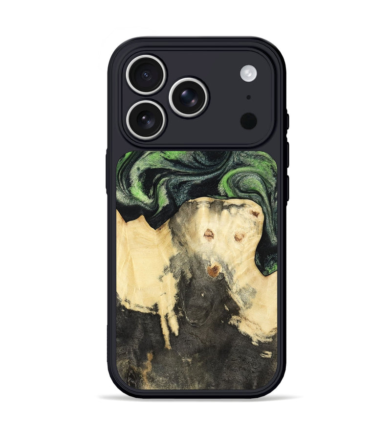 iPhone 17 Pro Wood Phone Case - Emerie (Green, 802367)