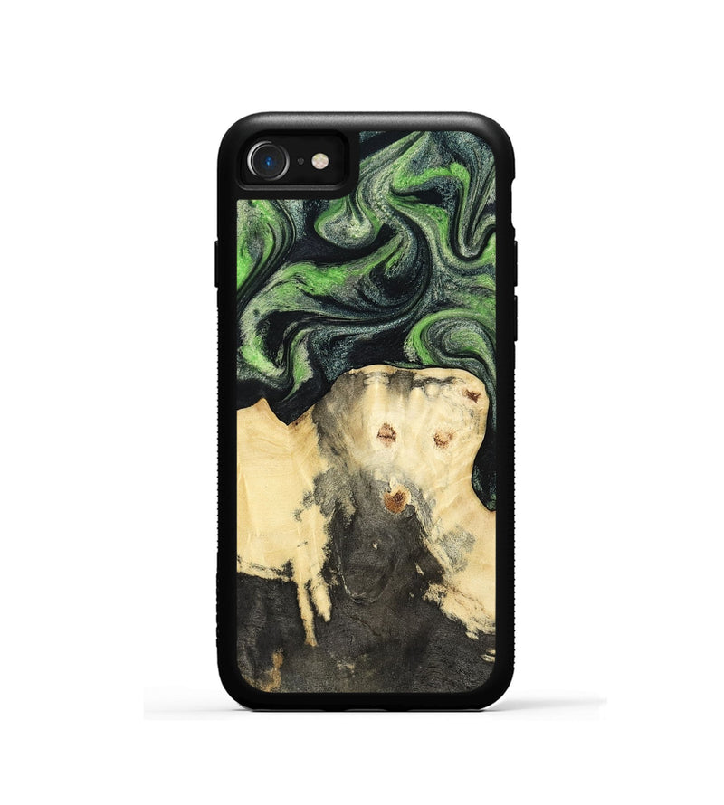iPhone SE Wood Phone Case - Emerie (Green, 802367)
