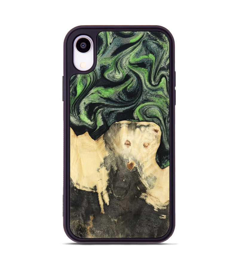 iPhone Xr Wood Phone Case - Emerie (Green, 802367)