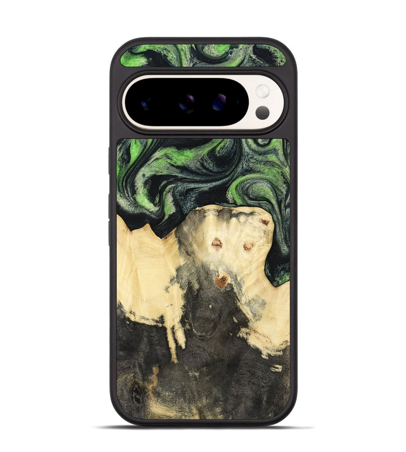 Pixel 9 Wood Phone Case - Emerie (Green, 802367)