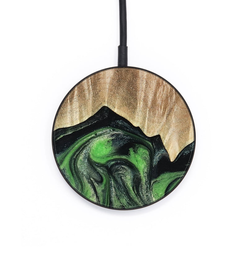 Circle Wood Wireless Charger - Avery (Green, 802368)