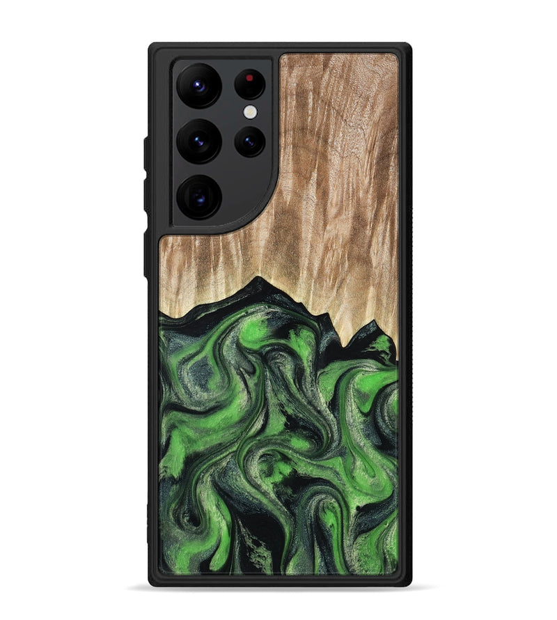 Galaxy S22 Ultra Wood Phone Case - Avery (Green, 802368)