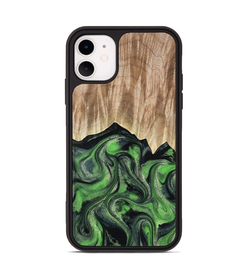 iPhone 11 Wood Phone Case - Avery (Green, 802368)