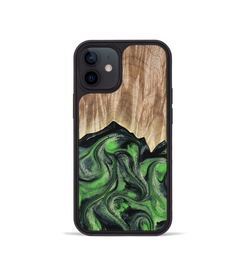 iPhone 12 mini Wood Phone Case - Avery (Green, 802368)