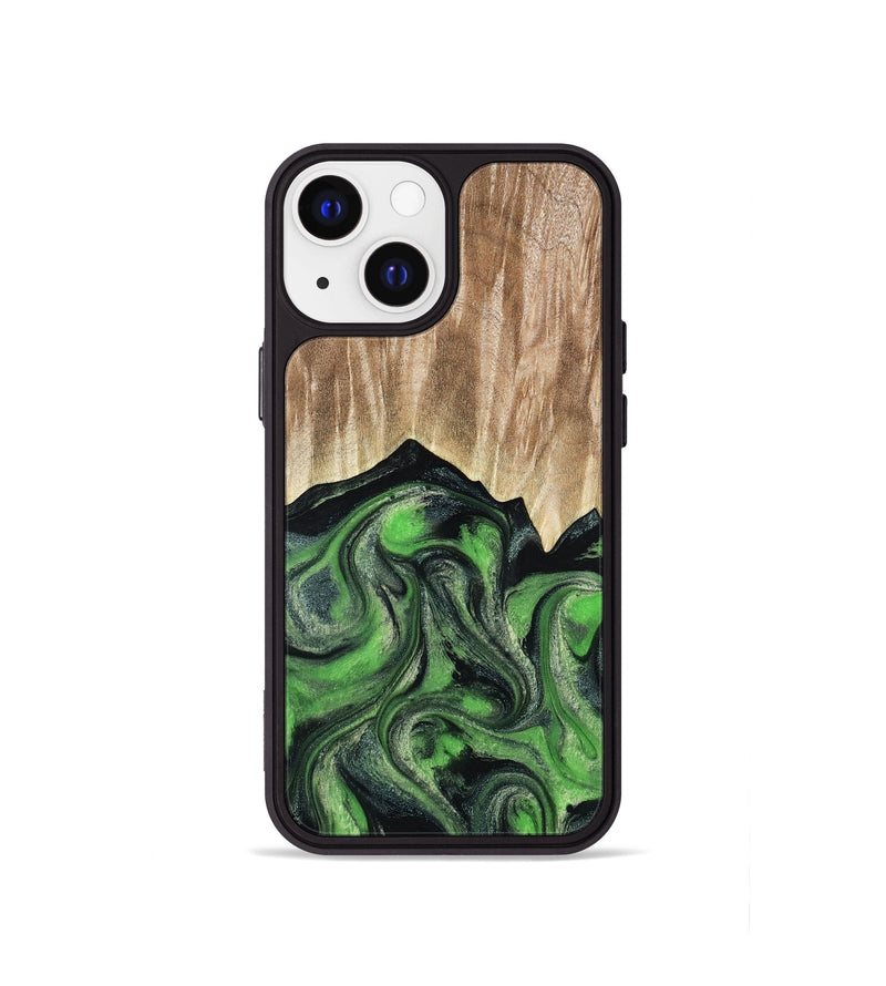 iPhone 13 mini Wood Phone Case - Avery (Green, 802368)