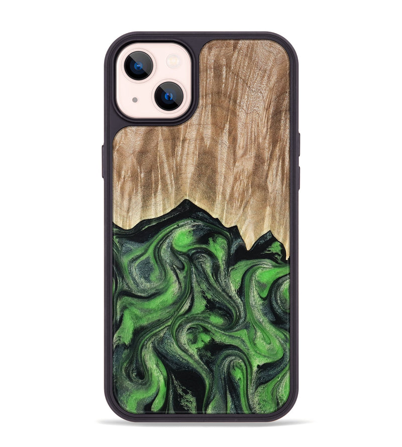 iPhone 14 Plus Wood Phone Case - Avery (Green, 802368)