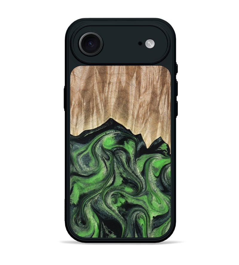 iPhone 17 Air Wood Phone Case - Avery (Green, 802368)