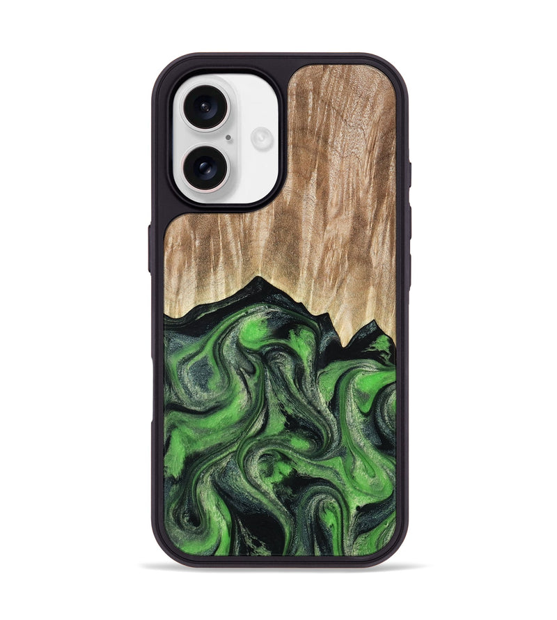 iPhone 17 Wood Phone Case - Avery (Green, 802368)
