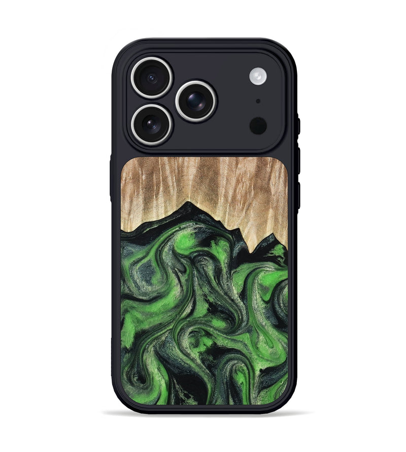 iPhone 17 Pro Wood Phone Case - Avery (Green, 802368)