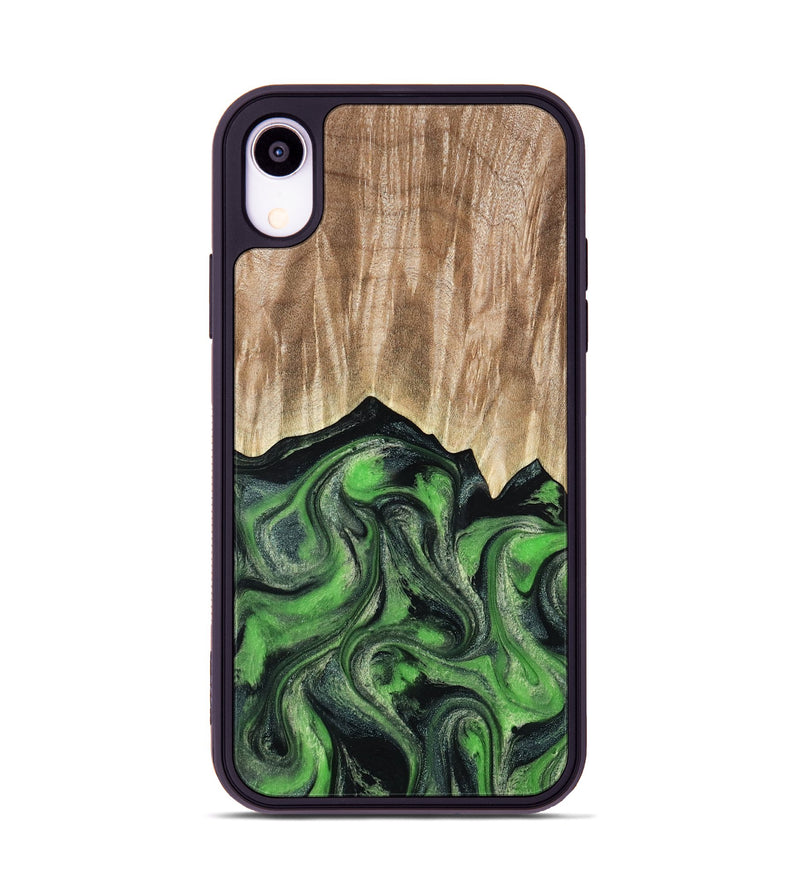 iPhone Xr Wood Phone Case - Avery (Green, 802368)