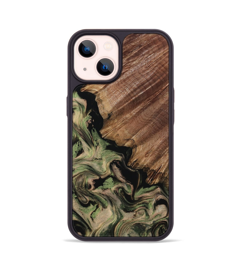 iPhone 14 Wood Phone Case - Judson (Green, 802369)