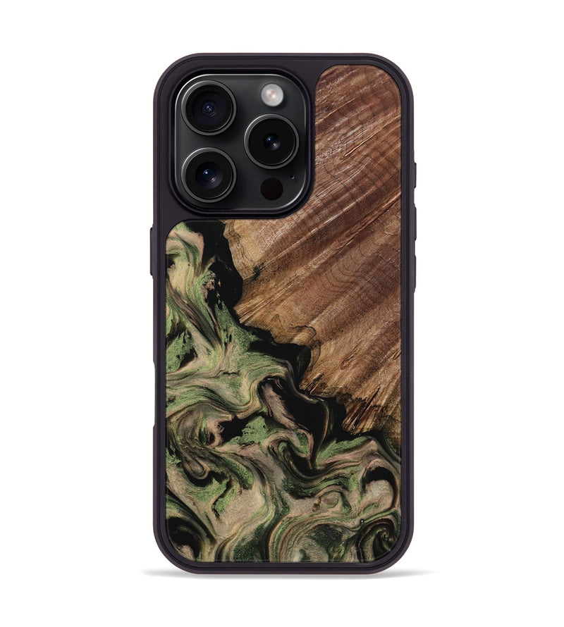 iPhone 16 Pro Wood Phone Case - Judson (Green, 802369)