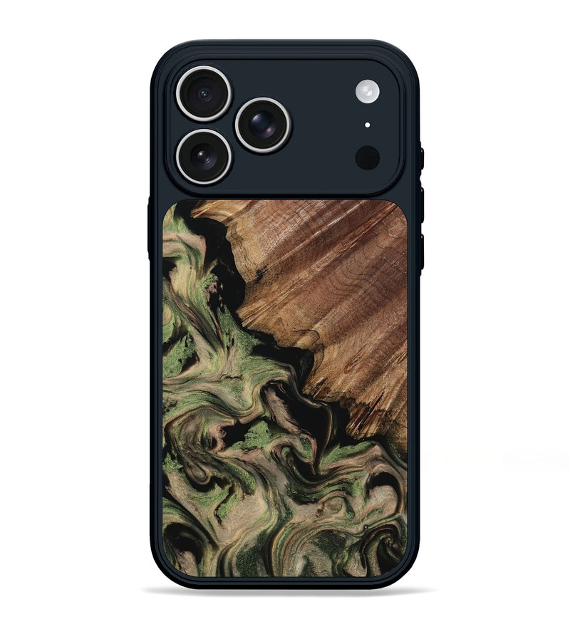 iPhone 17 Pro Max Wood Phone Case - Judson (Green, 802369)