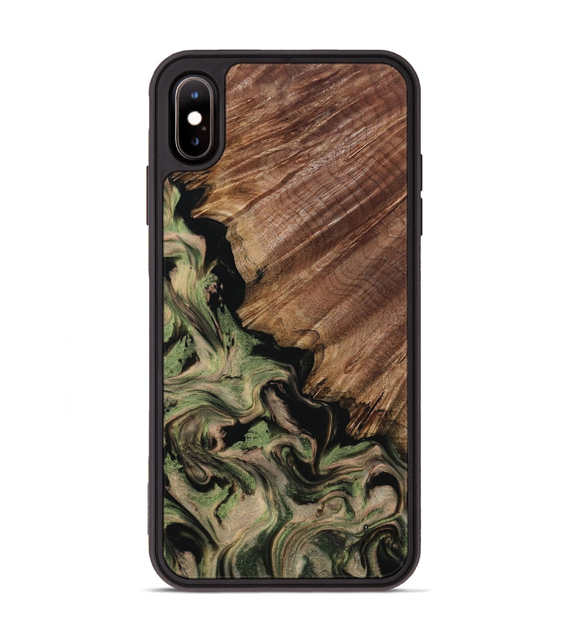 iPhone Xs Max Wood Phone Case - Judson (Green, 802369)