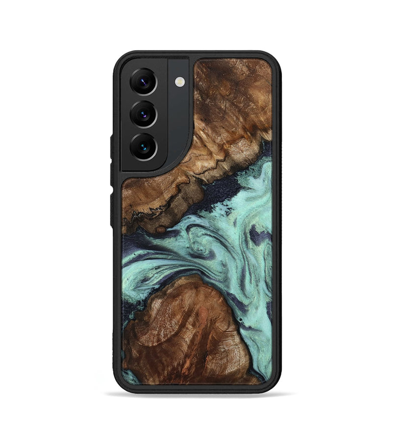 Galaxy S22 Wood Phone Case - Marion (Green, 802370)