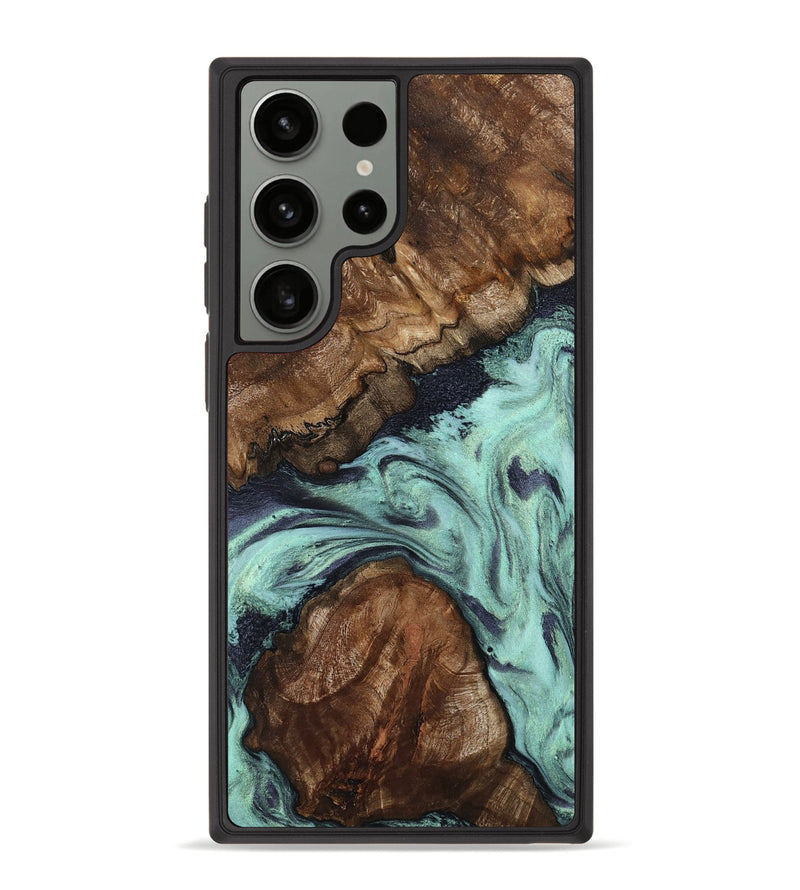 Galaxy S23 Ultra Wood Phone Case - Marion (Green, 802370)