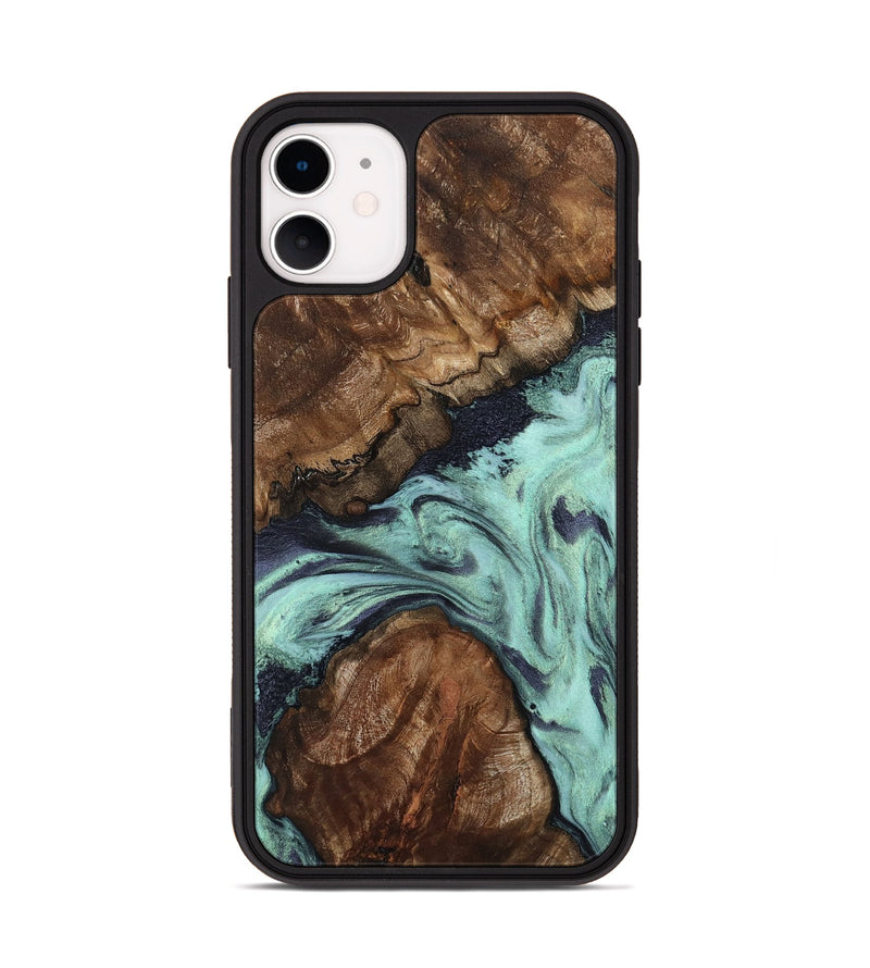 iPhone 11 Wood Phone Case - Marion (Green, 802370)