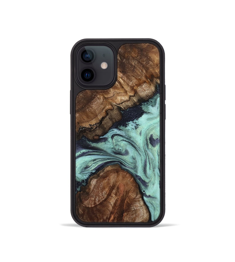 iPhone 12 mini Wood Phone Case - Marion (Green, 802370)
