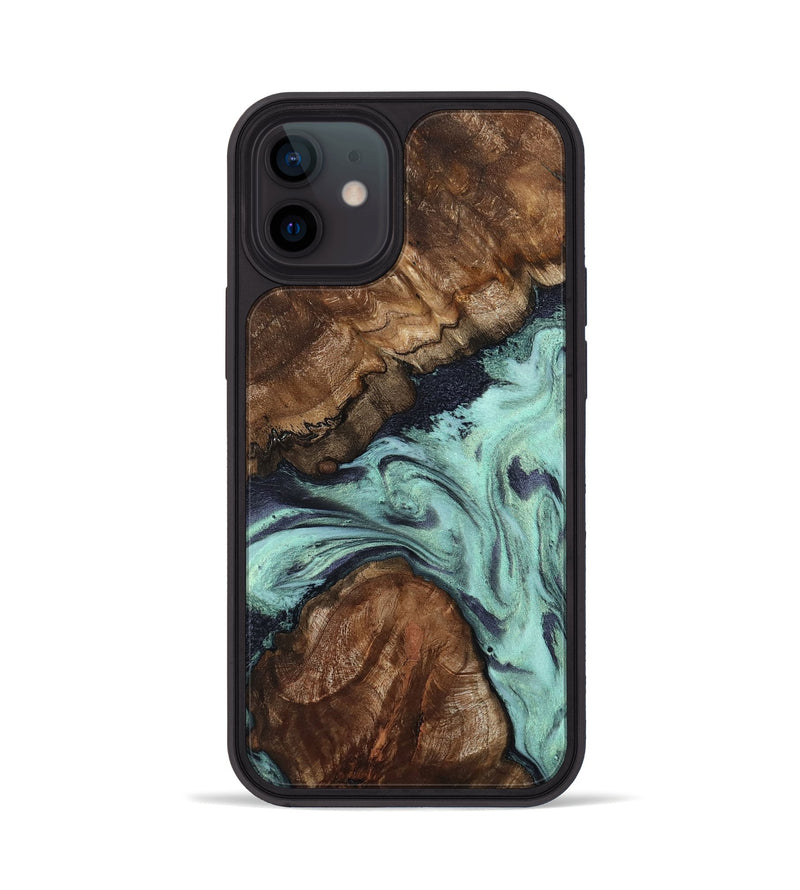 iPhone 12 Wood Phone Case - Marion (Green, 802370)