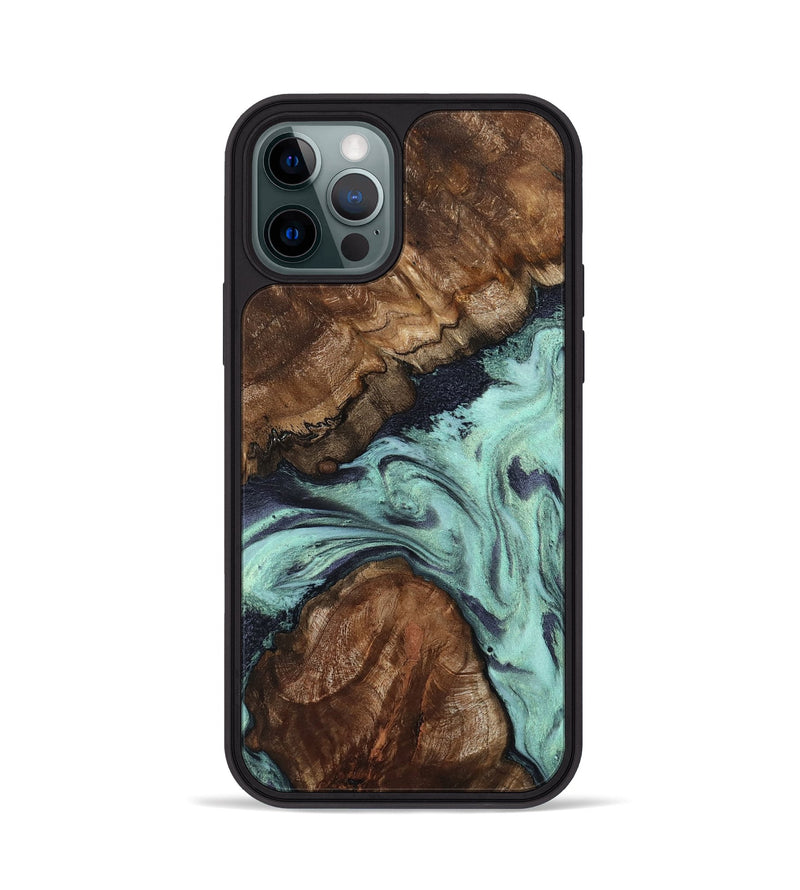 iPhone 12 Pro Wood Phone Case - Marion (Green, 802370)