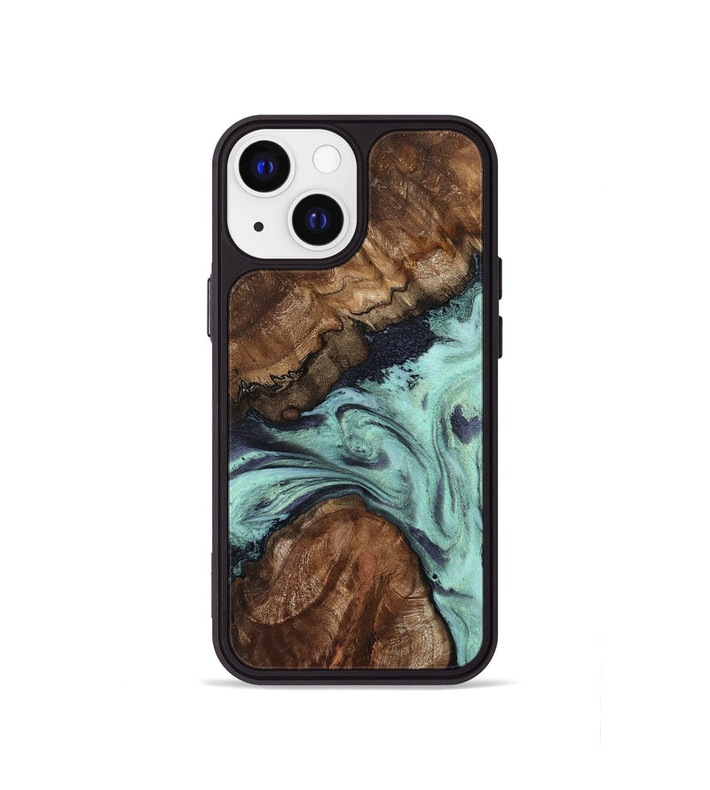 iPhone 13 mini Wood Phone Case - Marion (Green, 802370)