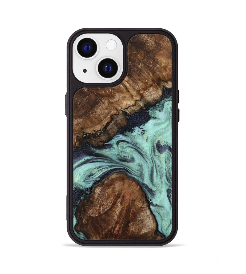 iPhone 13 Wood Phone Case - Marion (Green, 802370)