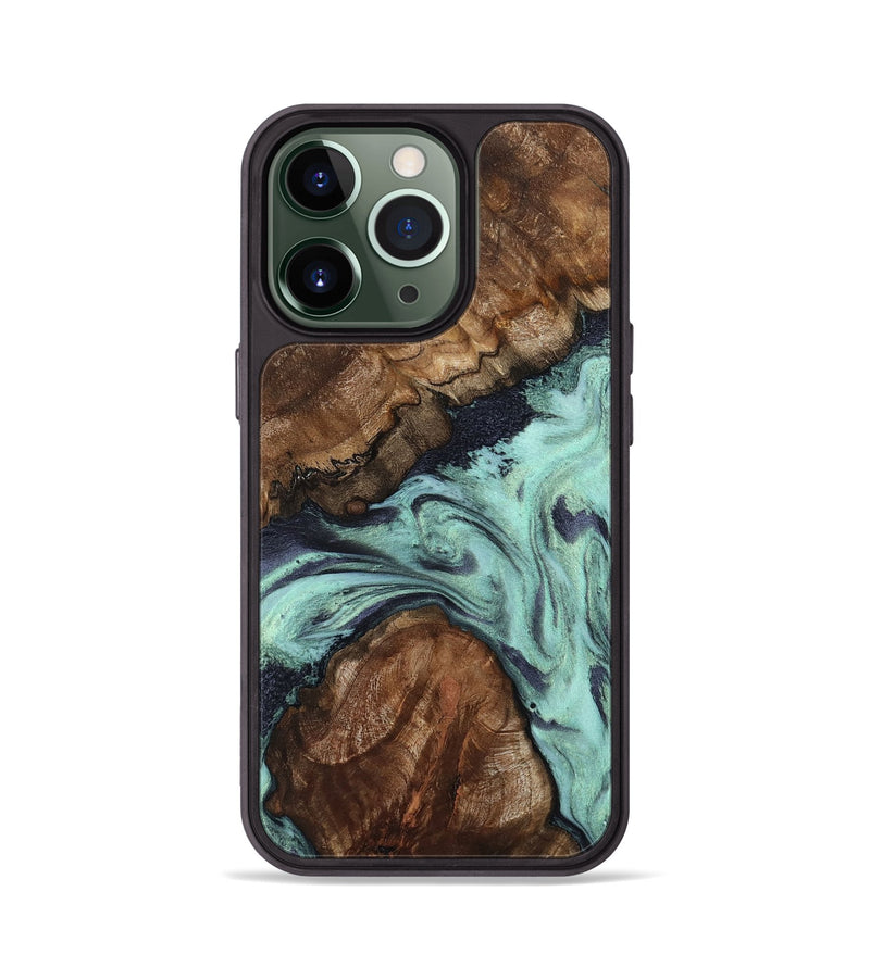 iPhone 13 Pro Wood Phone Case - Marion (Green, 802370)