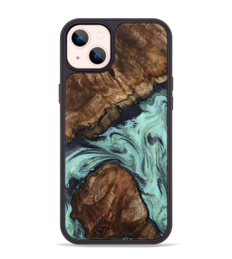 iPhone 14 Plus Wood Phone Case - Marion (Green, 802370)